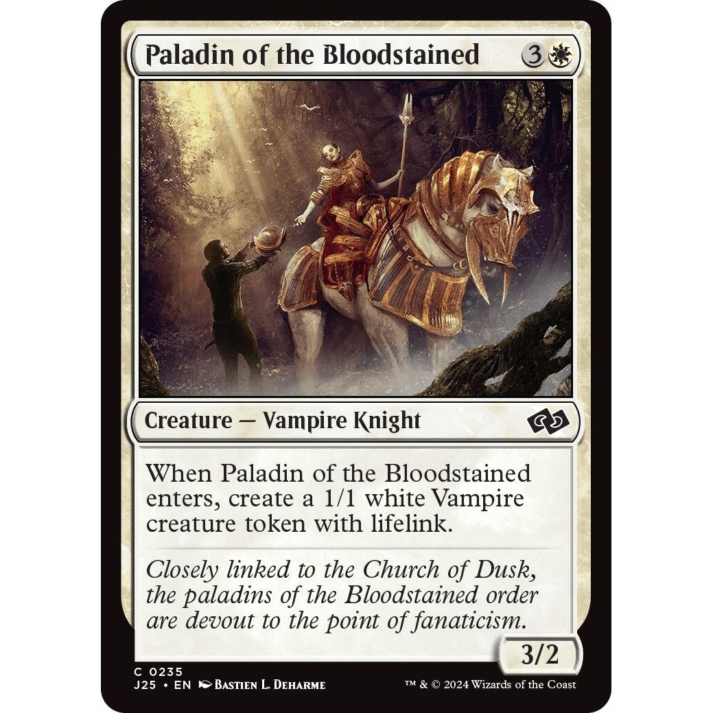 Image for Paladin of the Bloodstained (235) (J25) - Magic: The Gathering