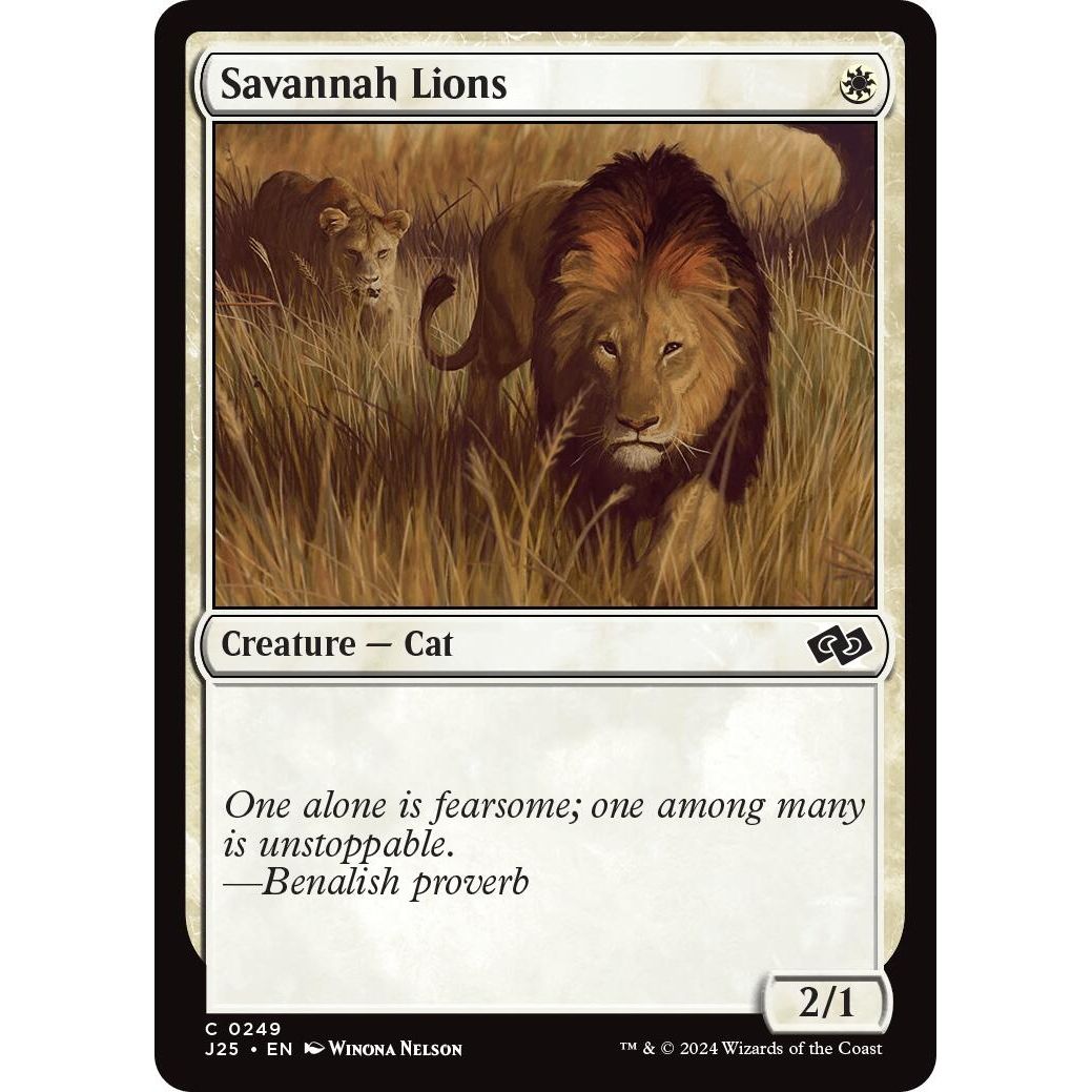 Image for Savannah Lions (249) (J25) - Magic: The Gathering