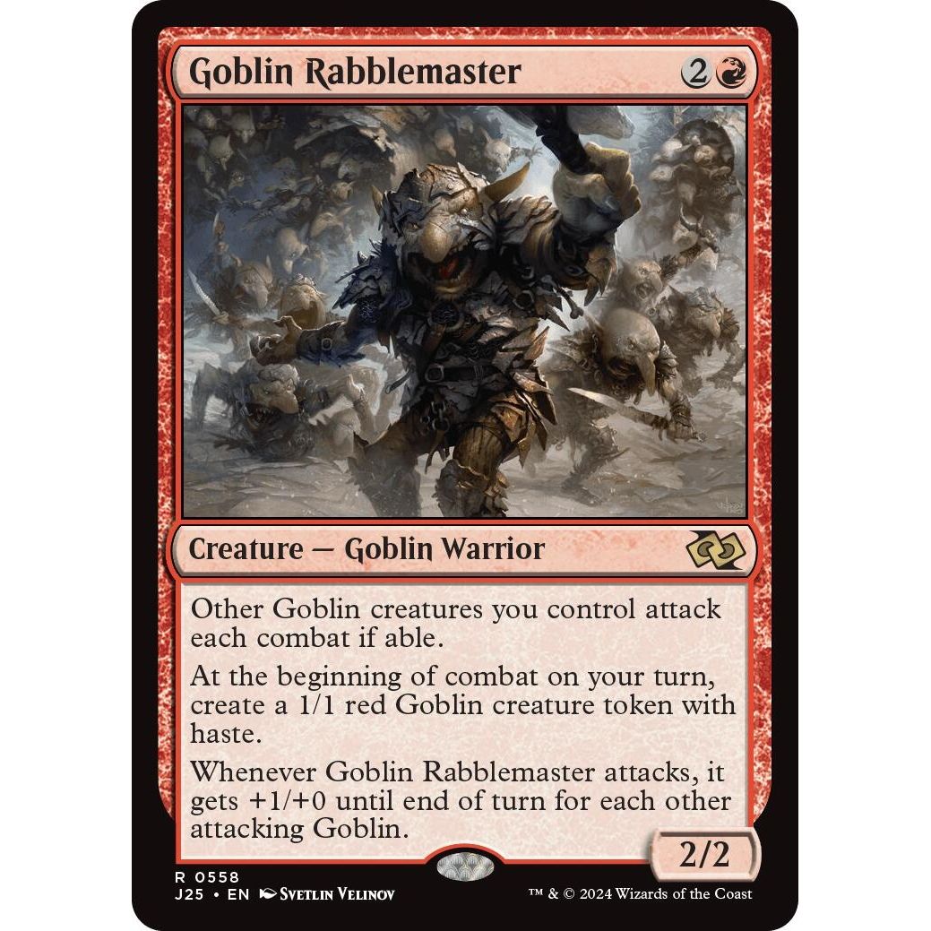 Image for Goblin Rabblemaster (558) (J25) - Magic: The Gathering