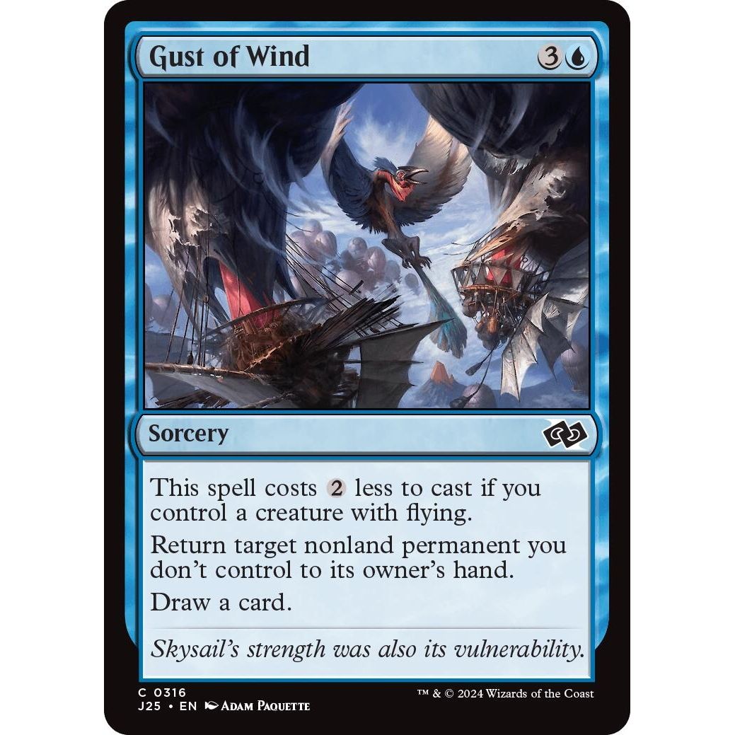 Image for Gust of Wind (316) (J25) - Magic: The Gathering