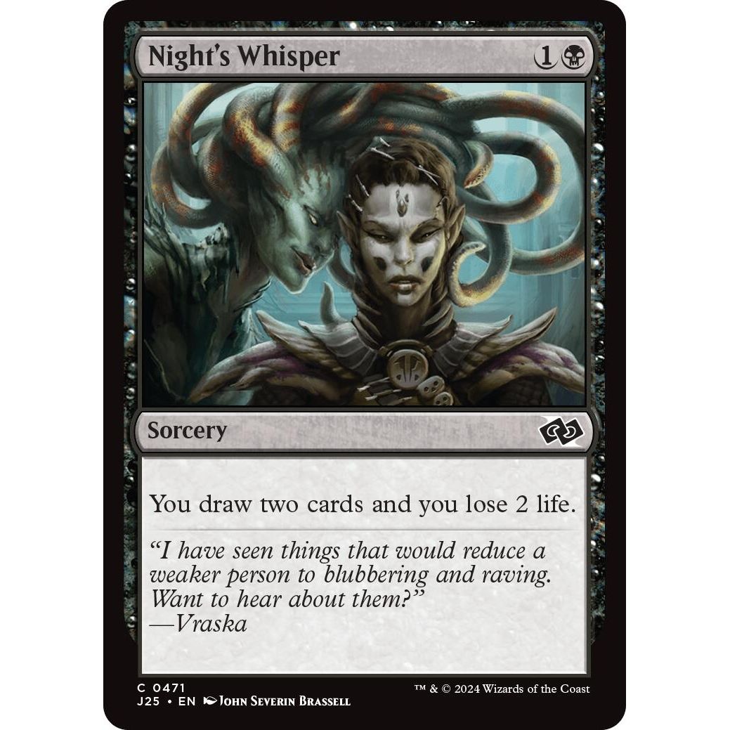 Image for Night's Whisper (471) (J25) - Magic: The Gathering