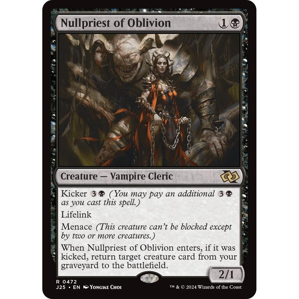 Image for Nullpriest of Oblivion (472) (J25) - Magic: The Gathering