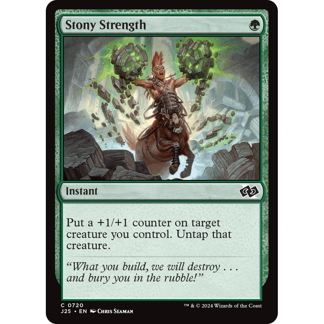 Image for Stony Strength (720) (J25) - Magic: The Gathering