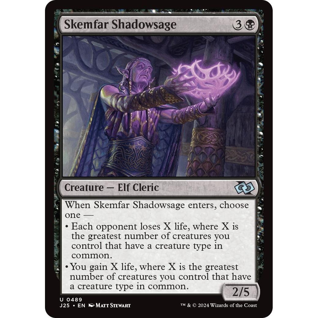 Image for Skemfar Shadowsage (489) (J25) - Magic: The Gathering
