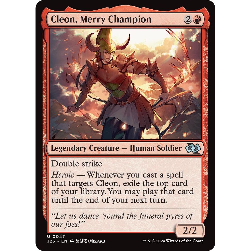 Image for Cleon, Merry Champion (Anime) (47) (J25) - Magic: The Gathering