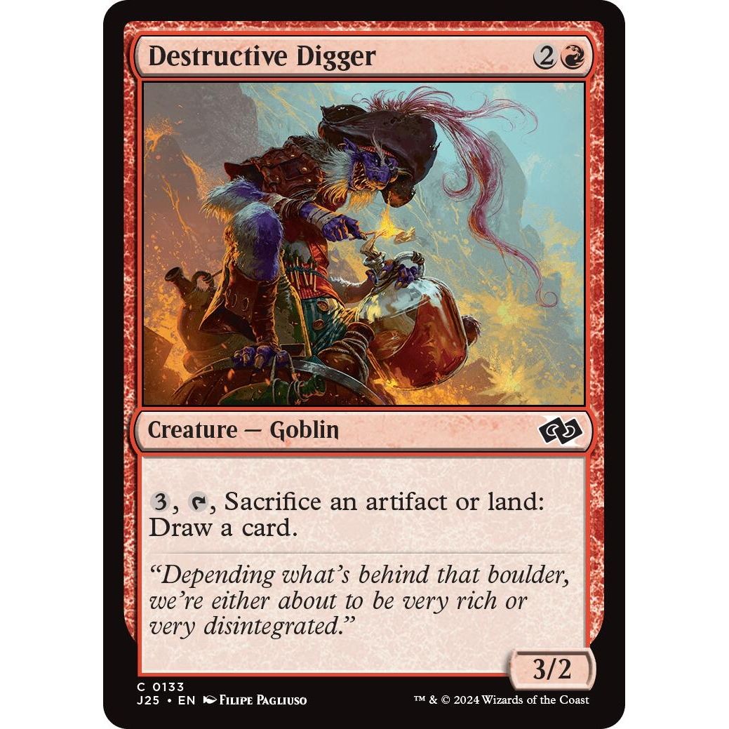 Image for Destructive Digger (133) (J25) - Magic: The Gathering