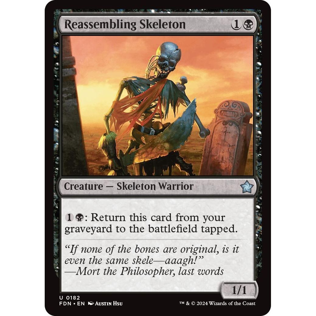 Image for Reassembling Skeleton (182) (FDN) - Magic: The Gathering