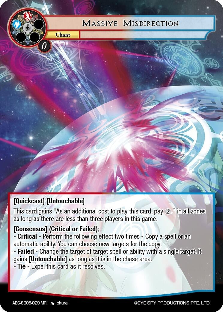 Image for Massive Misdirection (ABC-SD05-029 MR) (ABC-SD) - Force of Will