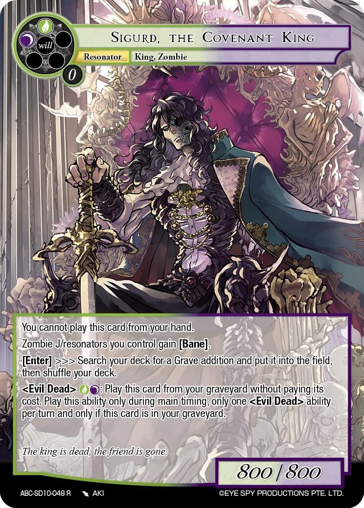 Image for Sigurd, The Covenent King (ABC-SD10-048 R) (ABC-SD) - Force of Will