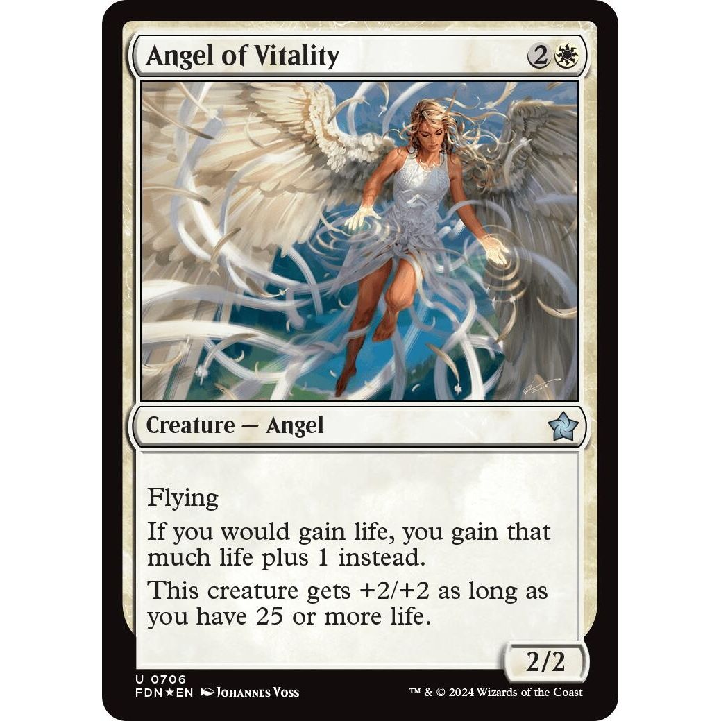 Image for Angel of Vitality (706) (FDN) - Magic: The Gathering