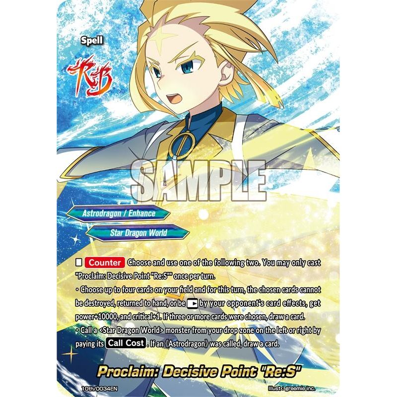 Image for Proclaim: Decisive Point "Re:S" (10th/0034EN) (10th) - Future Card BuddyFight