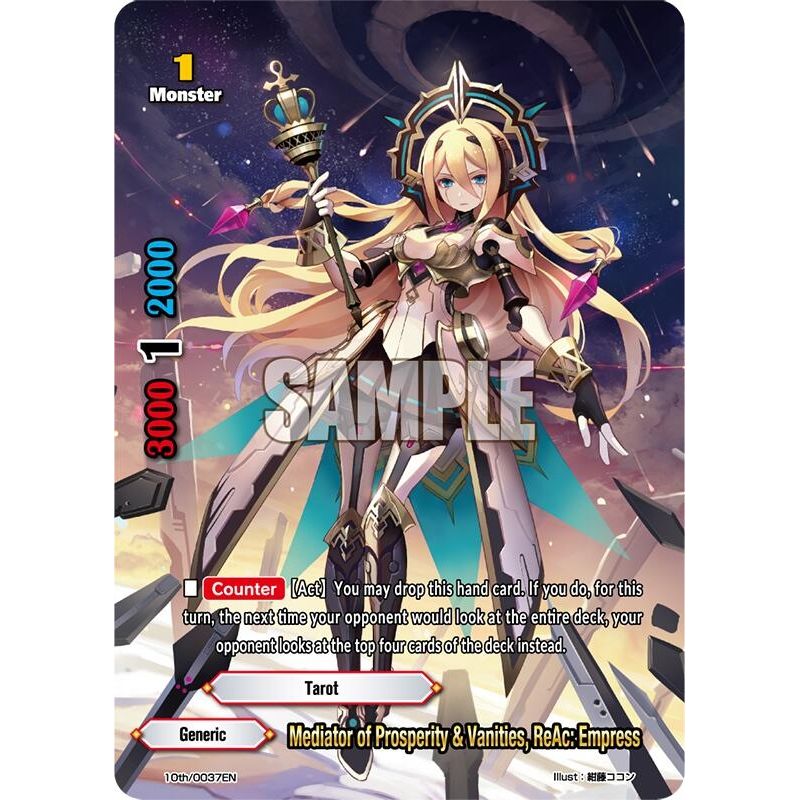 Image for Mediator of Prosperity & Vanities, ReAc: Empress (Shop League 2020) (10th/0037EN) (10th) - Future Card BuddyFight