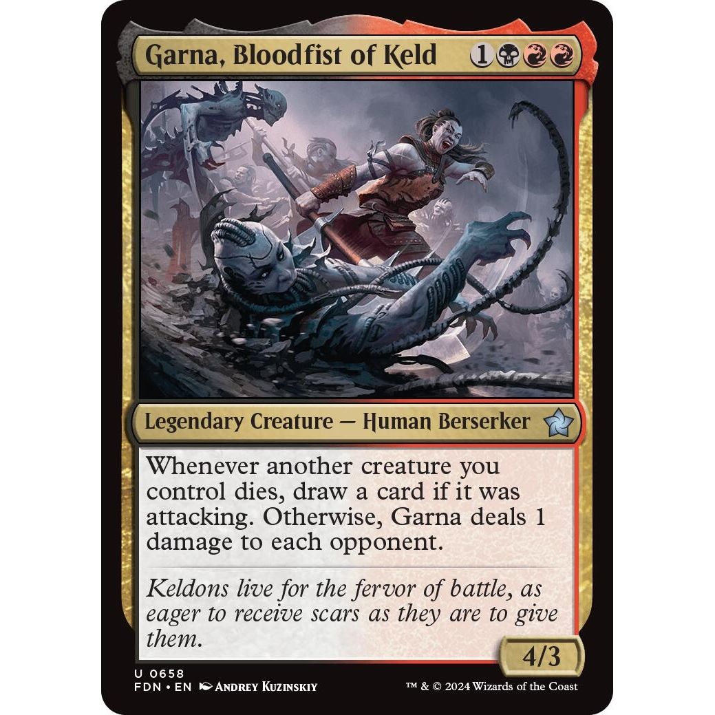 Image for Garna, Bloodfist of Keld (658) (FDN) - Magic: The Gathering