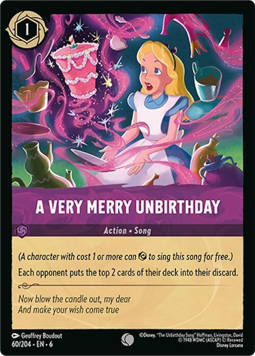 Image for A Very Merry Unbirthday (60/204) (6) - Disney Lorcana