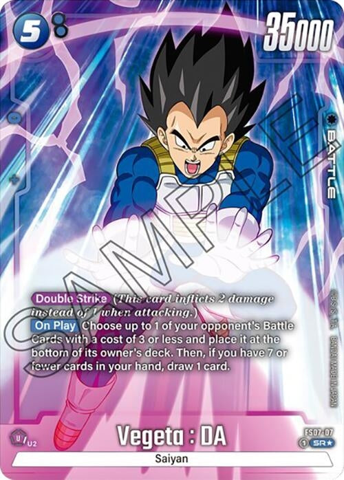Image for Vegeta : DA (Bonus Pack Alternate Art) (FS07-07) (FS07) - Dragon Ball Super: Fusion World