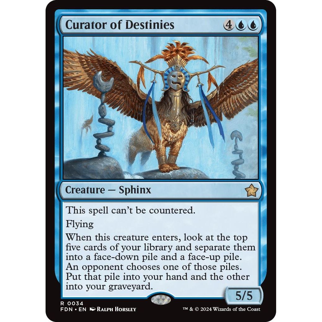 Image for Curator of Destinies (34) (FDN) - Magic: The Gathering