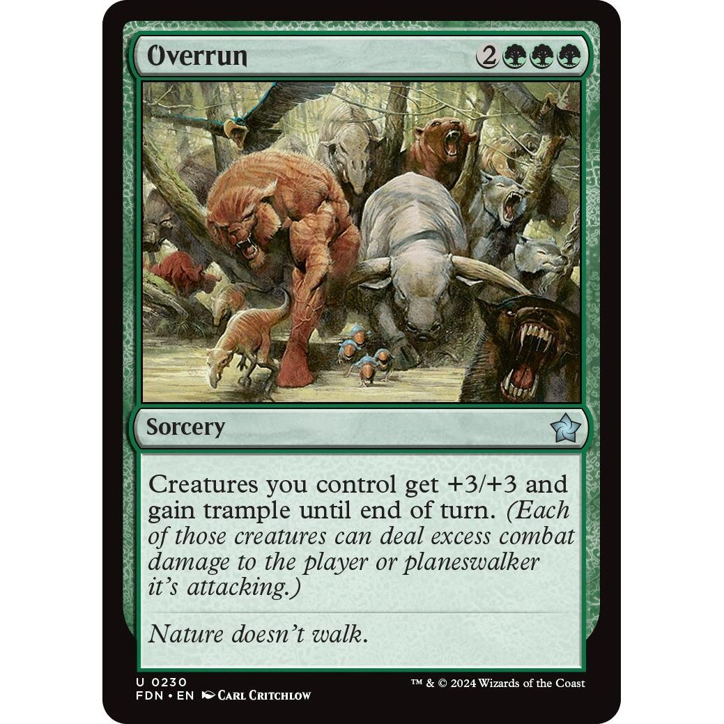 Image for Overrun (230) (FDN) - Magic: The Gathering