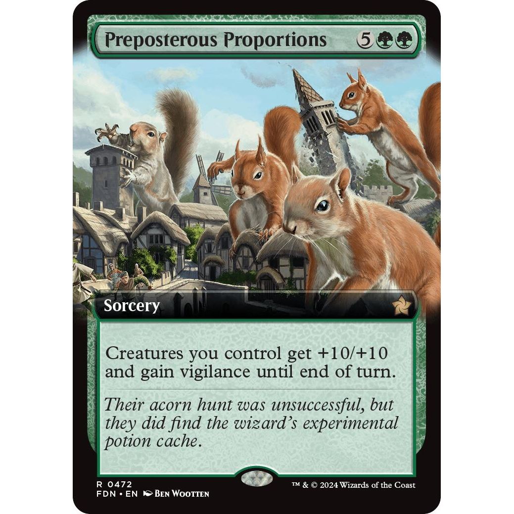 Image for Preposterous Proportions (Extended Art) (472) (FDN) - Magic: The Gathering