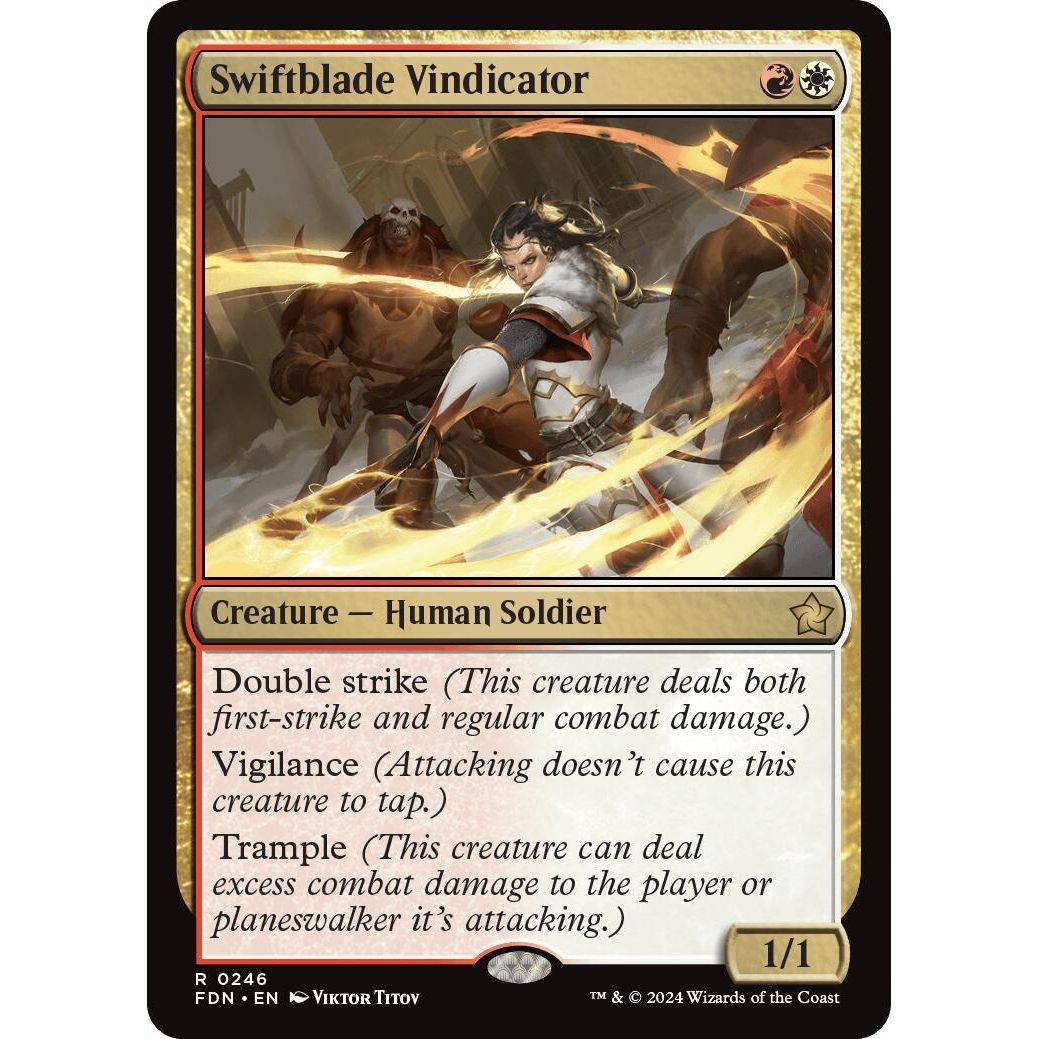 Image for Swiftblade Vindicator (246) (FDN) - Magic: The Gathering