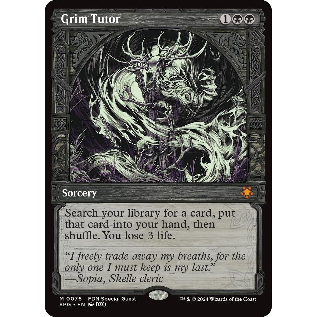 Image for Grim Tutor (Showcase) (76) (SPG) - Magic: The Gathering