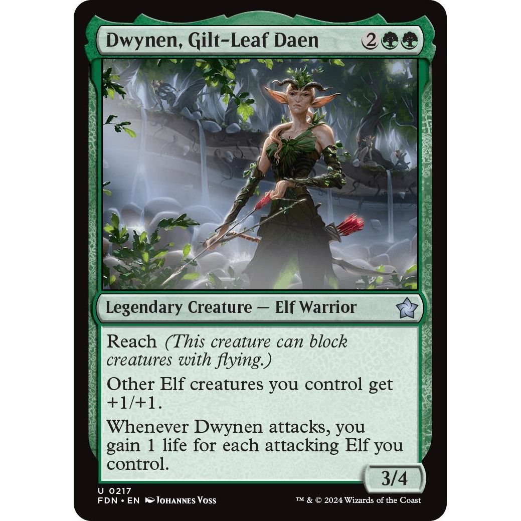 Image for Dwynen, Gilt-Leaf Daen (217) (FDN) - Magic: The Gathering