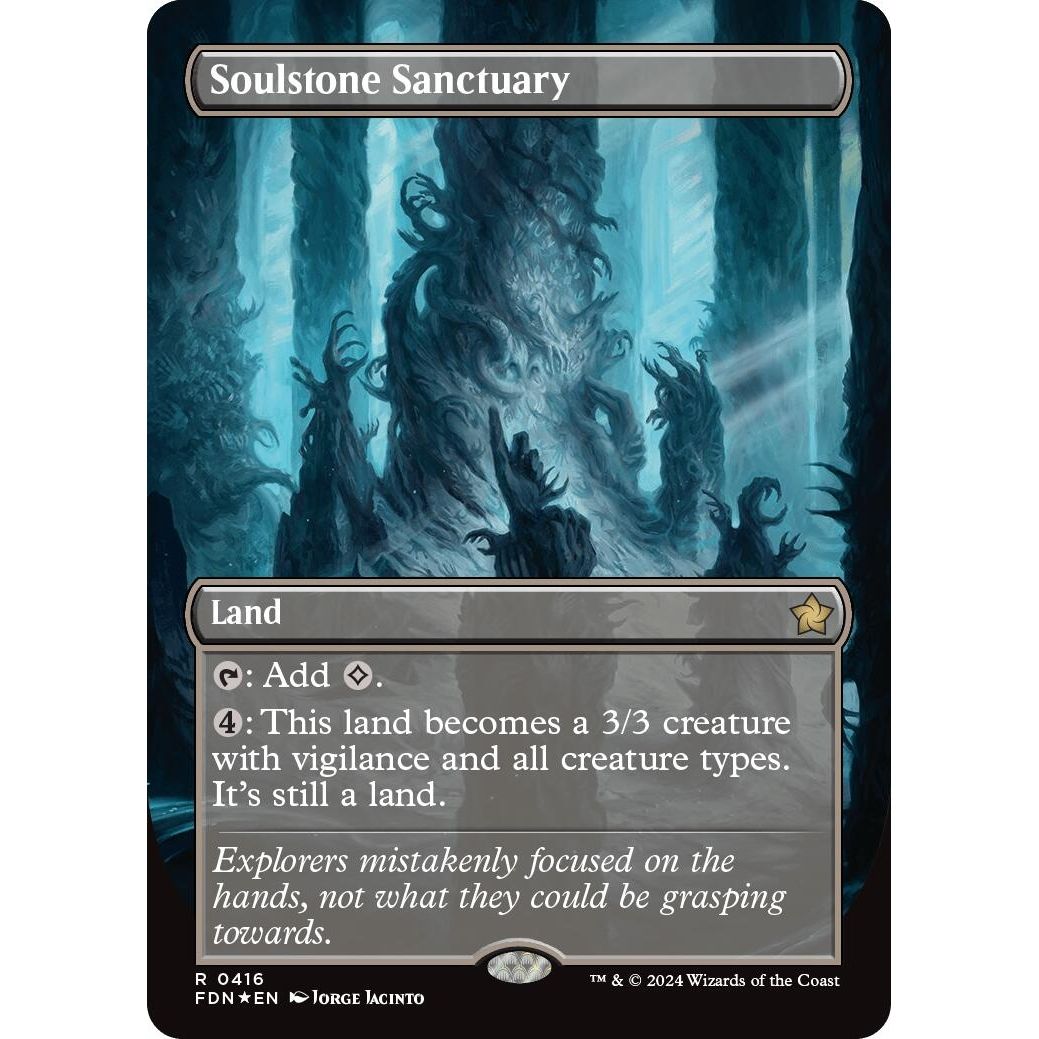 Image for Soulstone Sanctuary (Borderless) (Mana Foil) (416) (FDN) - Magic: The Gathering