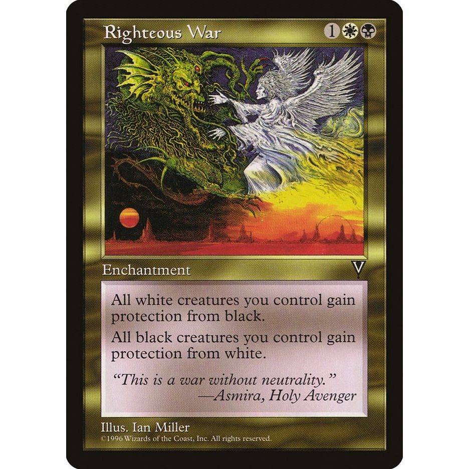 Image for Righteous War (VIS) - Magic: The Gathering