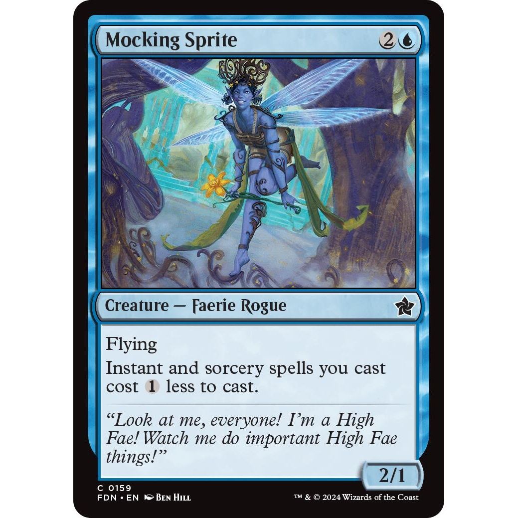 Image for Mocking Sprite (159) (FDN) - Magic: The Gathering