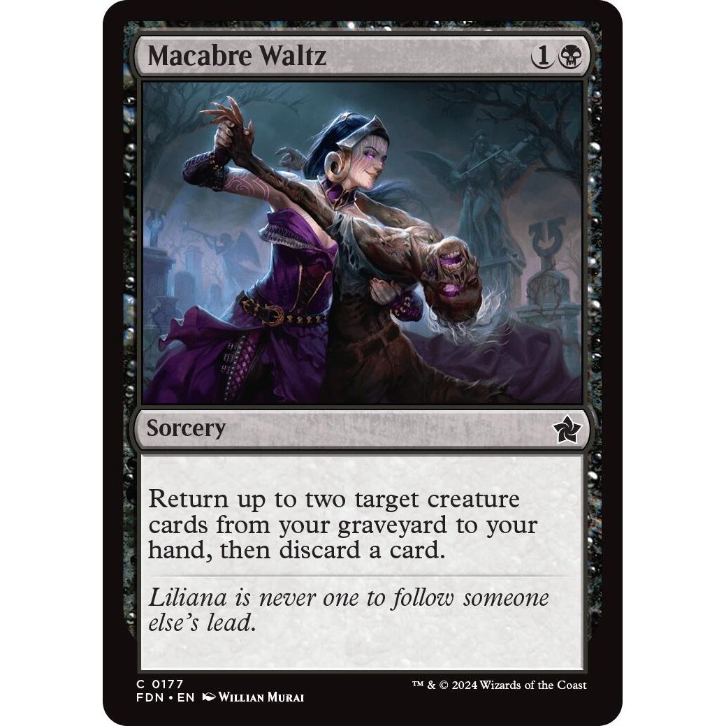 Image for Macabre Waltz (177) (FDN) - Magic: The Gathering