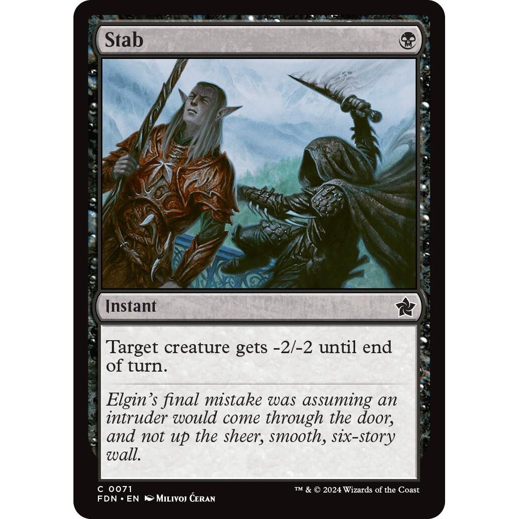 Image for Stab (71) (FDN) - Magic: The Gathering