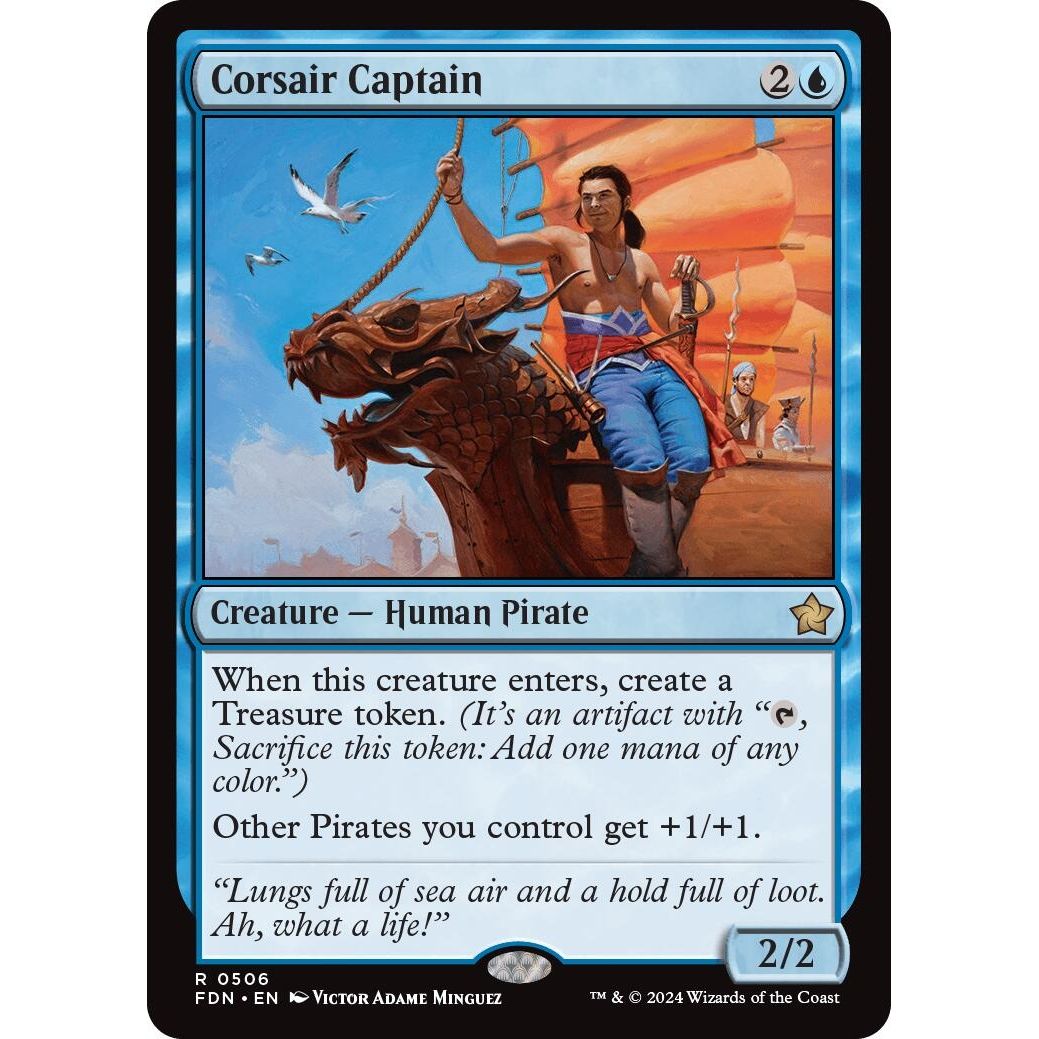 Image for Corsair Captain (506) (FDN) - Magic: The Gathering