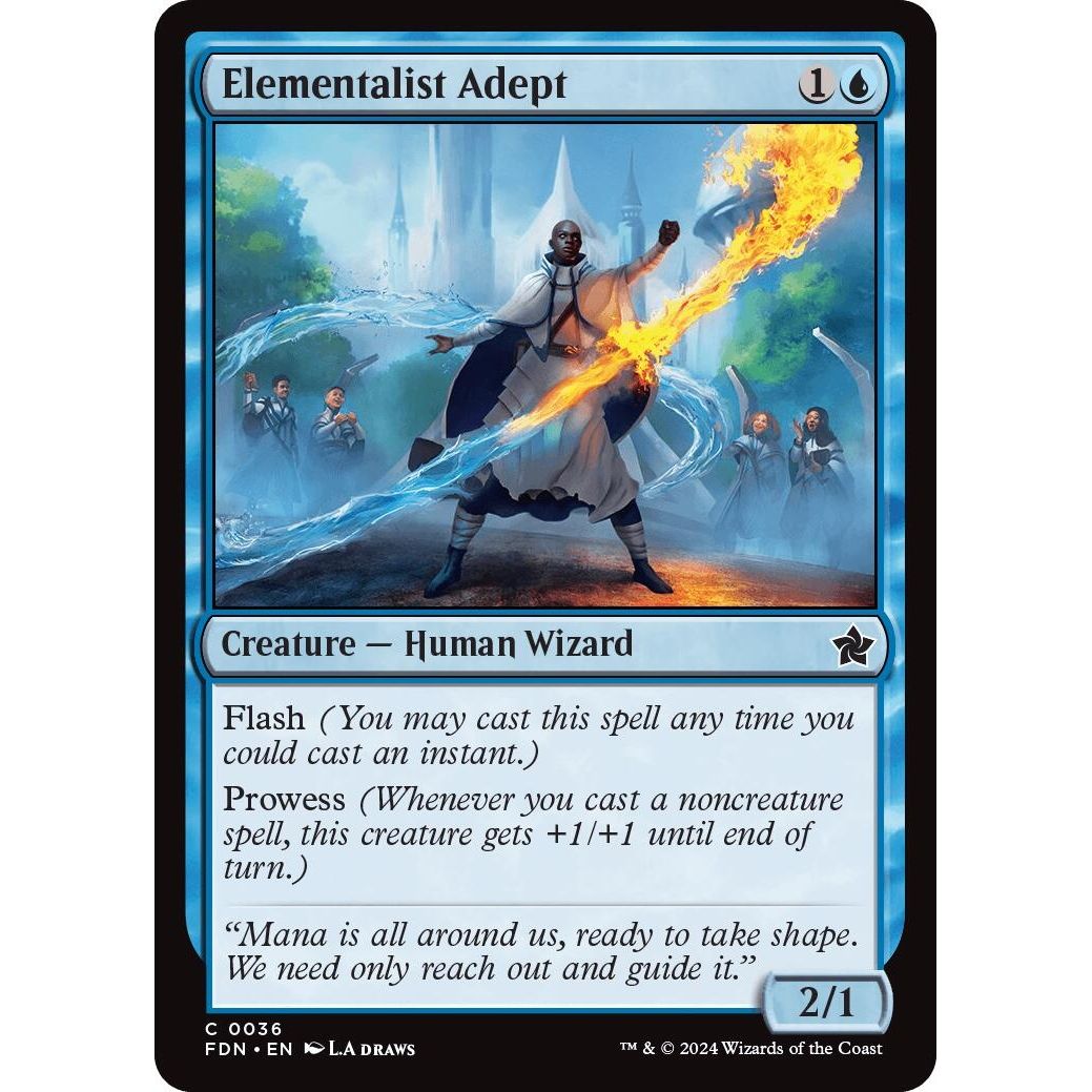 Image for Elementalist Adept (36) (FDN) - Magic: The Gathering