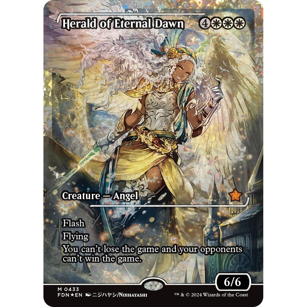 Image for Herald of Eternal Dawn (Showcase) (Fracture Foil) (433) (FDN) - Magic: The Gathering