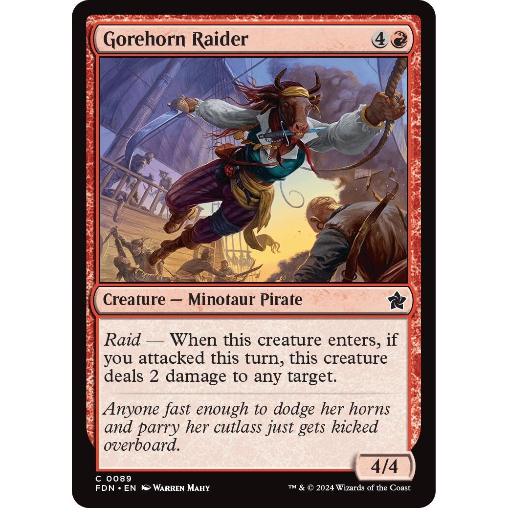 Image for Gorehorn Raider (89) (FDN) - Magic: The Gathering