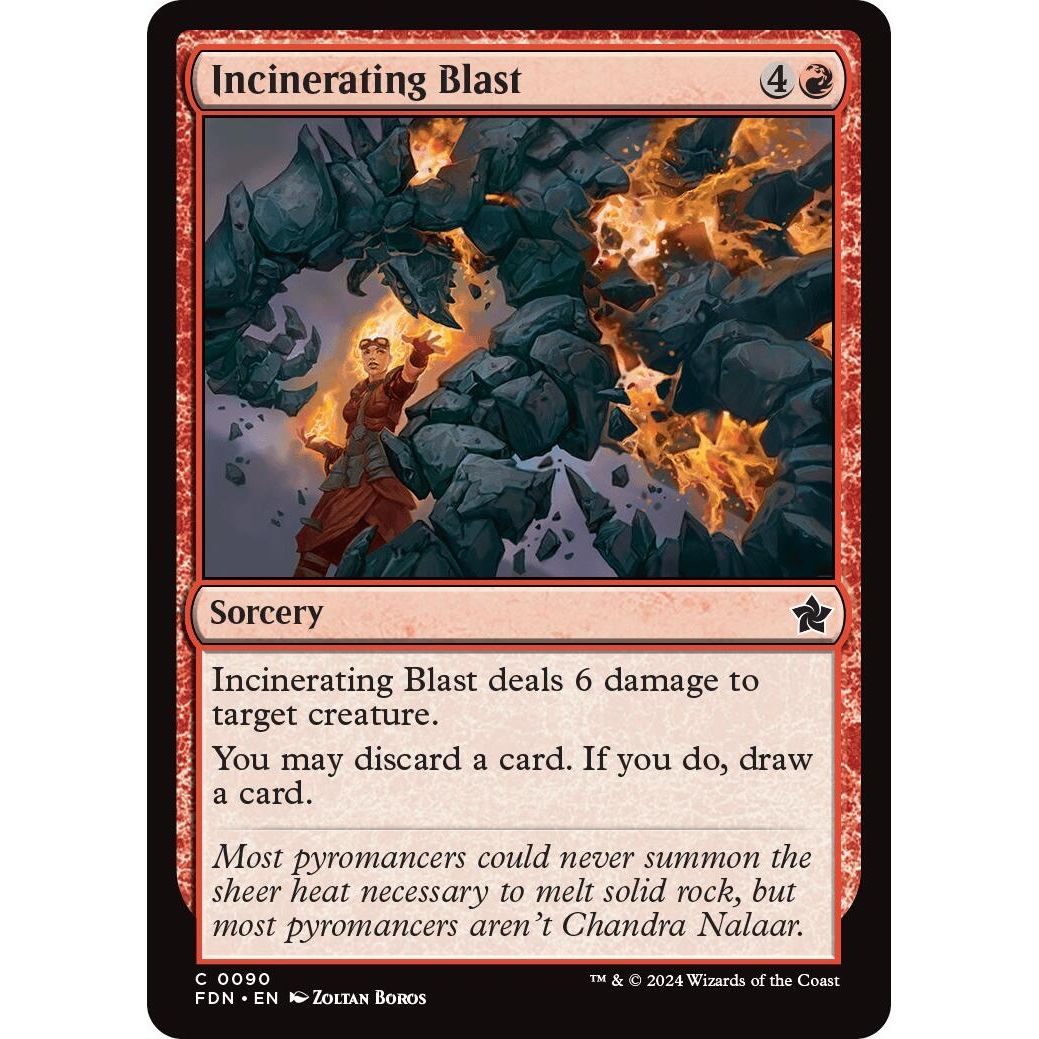 Image for Incinerating Blast (90) (FDN) - Magic: The Gathering