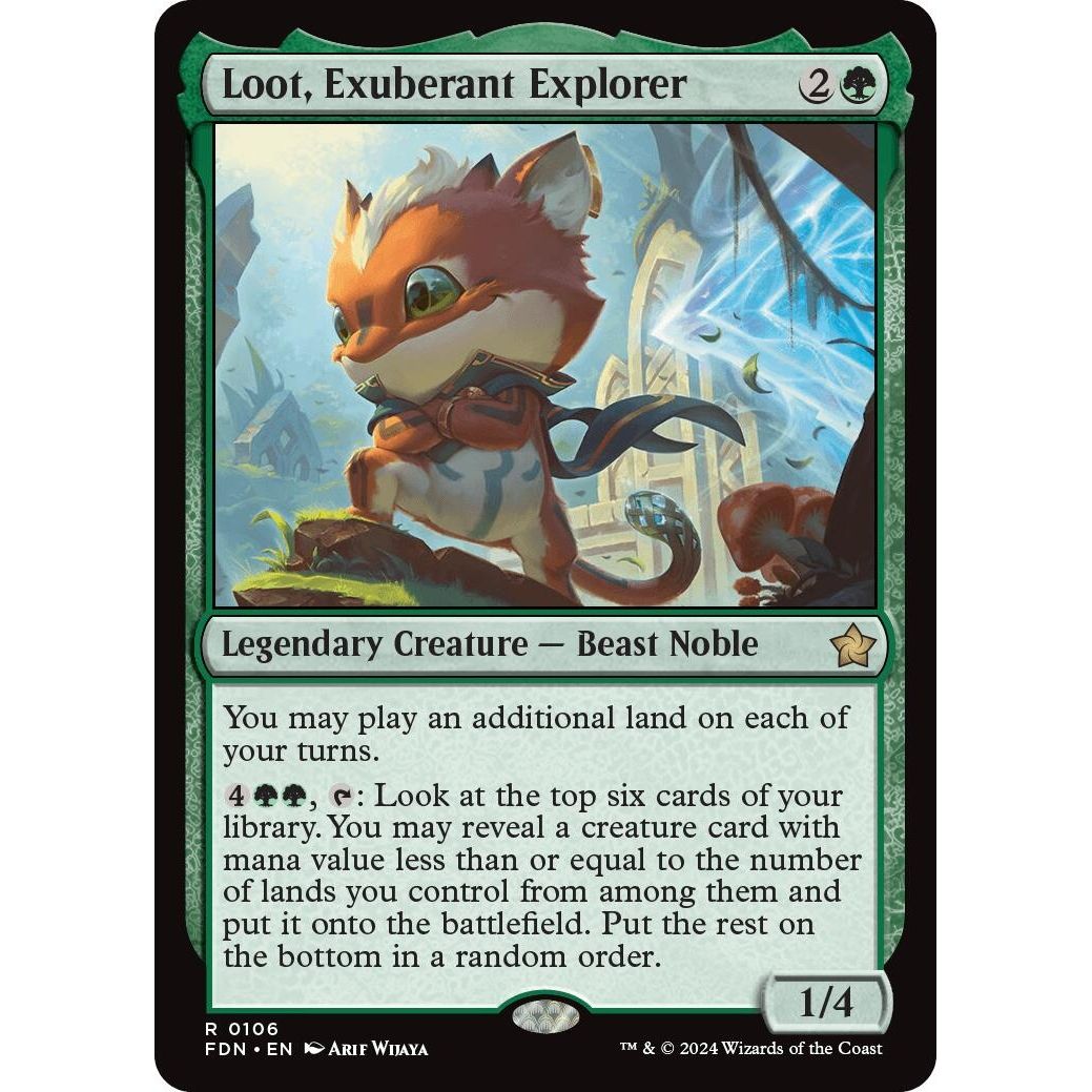 Image for Loot, Exuberant Explorer (106) (FDN) - Magic: The Gathering