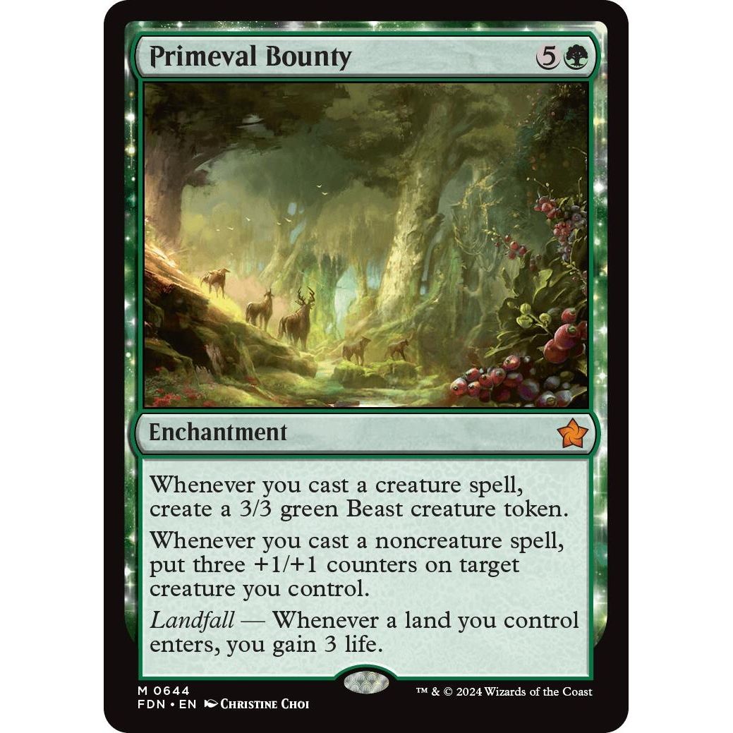 Image for Primeval Bounty (644) (FDN) - Magic: The Gathering