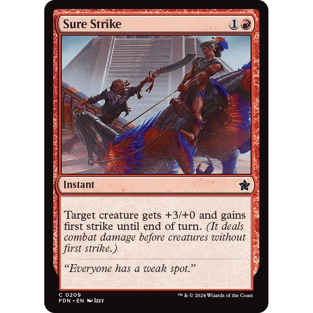Image for Sure Strike (209) (FDN) - Magic: The Gathering