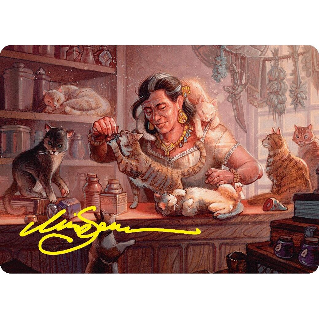 Image for Cat Collector Art Card (1/54) (Gold-Stamped Signature) (1) (ASFDN) - Magic: The Gathering