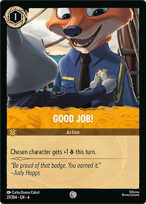 Image for Good Job! (27/204) (6) - Disney Lorcana