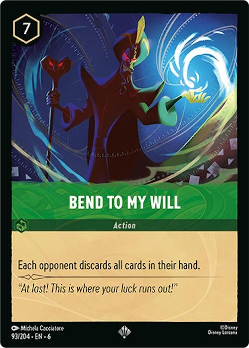 Image for Bend to My Will (93/204) (6) - Disney Lorcana