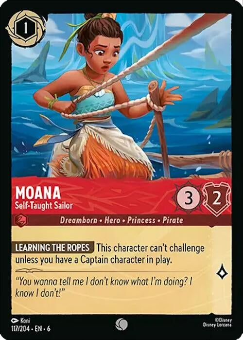 Image for Moana - Self-Taught Sailor (117/204) (6) - Disney Lorcana