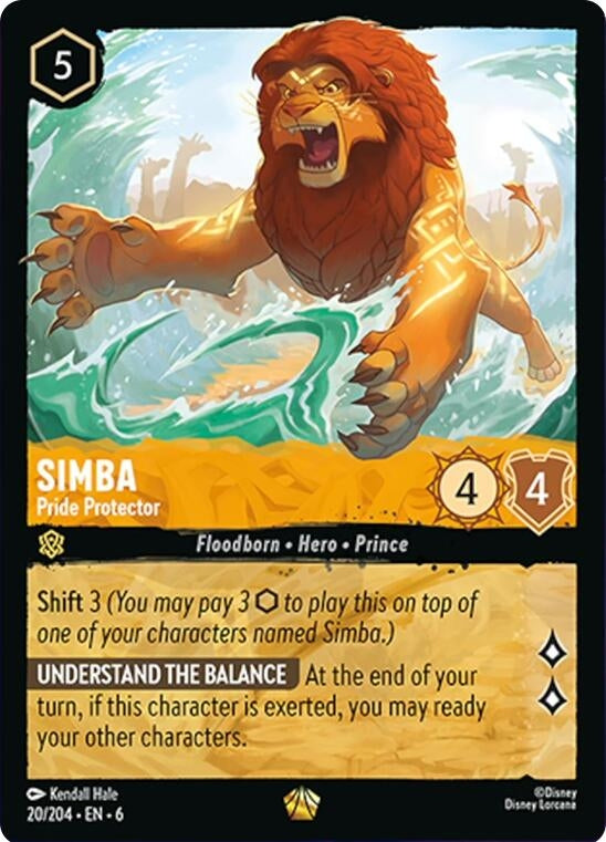 Image for Simba - Pride Protector (20/204) (6) - Disney Lorcana