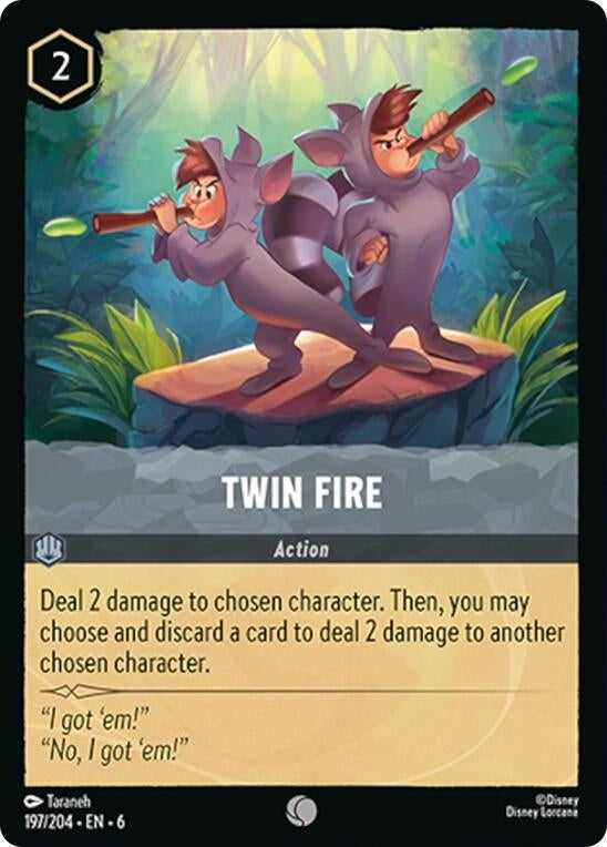 Image for Twin Fire (197/204) (6) - Disney Lorcana