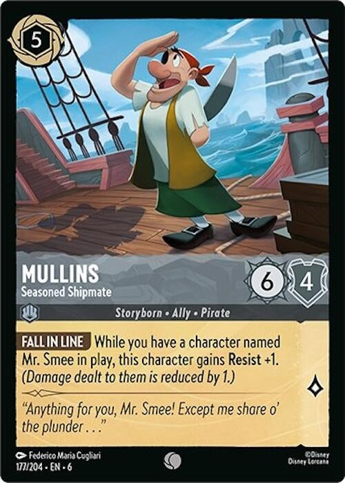 Image for Mullins - Seasoned Shipmate (177/204) (6) - Disney Lorcana