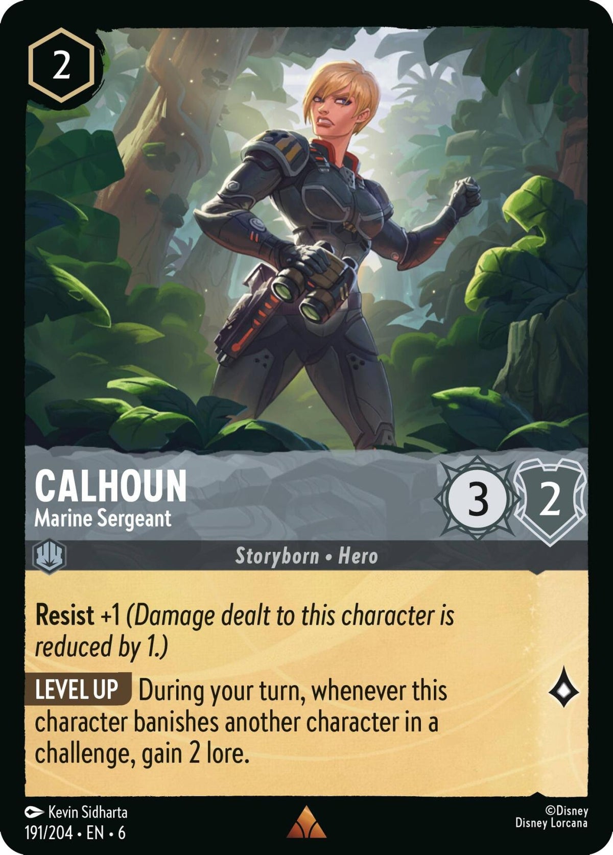 Image for Calhoun - Marine Sergeant (191/204) (6) - Disney Lorcana