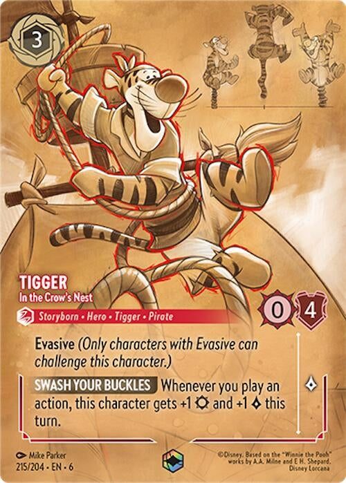 Image for Tigger - In the Crow's Nest (Enchanted) (215/204) (6) - Disney Lorcana