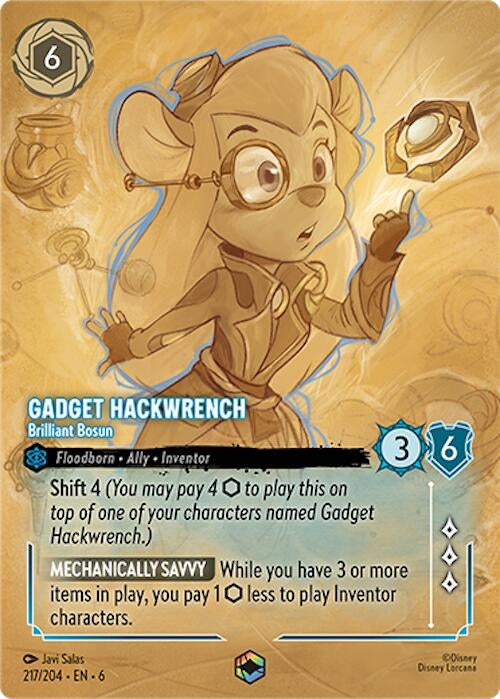 Image for Gadget Hackwrench - Brilliant Bosun (Enchanted) (217/204) (6) - Disney Lorcana