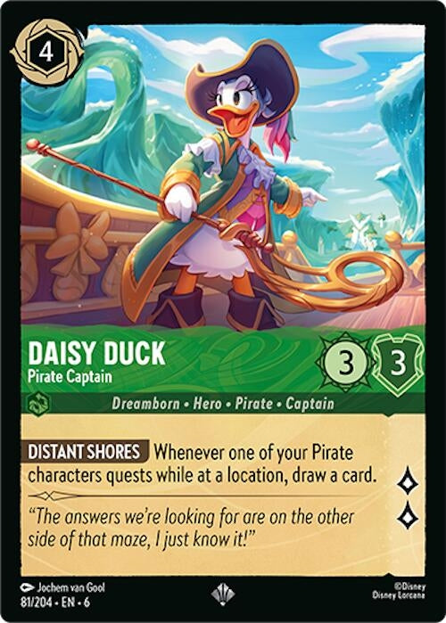 Image for Daisy Duck - Pirate Captain (81/204) (6) - Disney Lorcana