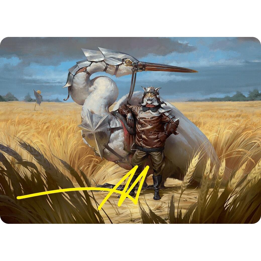 Image for Skyknight Squire Art Card (4/54) (Stamped Signature) (4) (ASFDN) - Magic: The Gathering